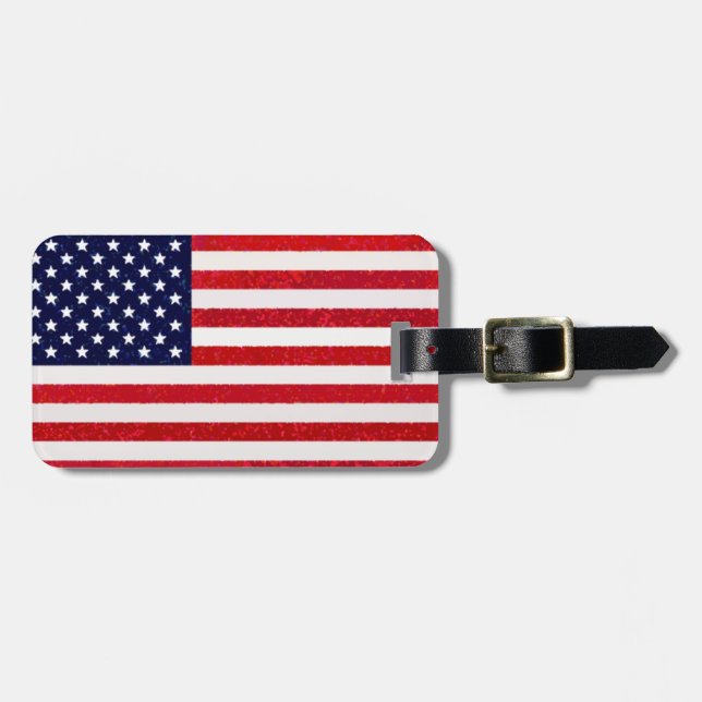 Etiqueta de portaequipajes Guay American Flag (Frente Horizontal)