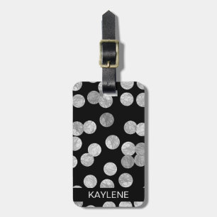 Etiqueta de portaequipajes personalizada de puntos