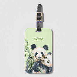Etiqueta de portaequipajes personalizada | Pandas