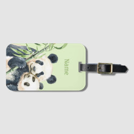 Etiqueta de portaequipajes personalizada | Pandas
