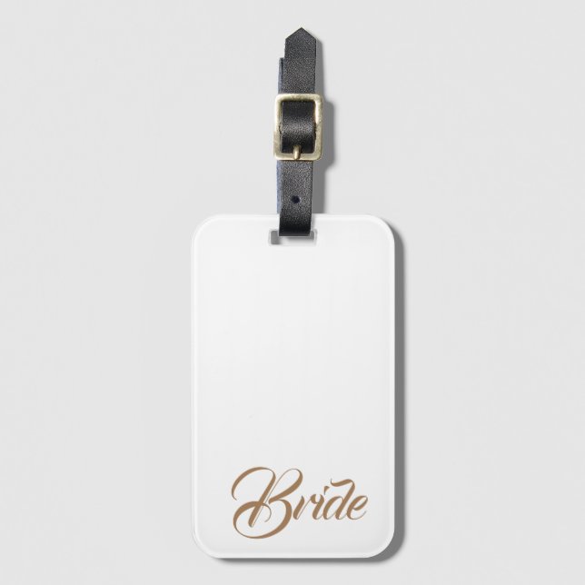 Etiqueta de portaequipajes sencilla y moderna pers (Anverso vertical)