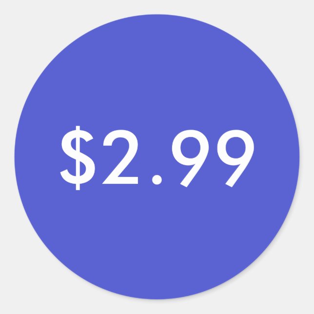 Etiqueta de precio (Anverso)