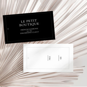 Etiqueta de precio colgante de pantalla negra mini