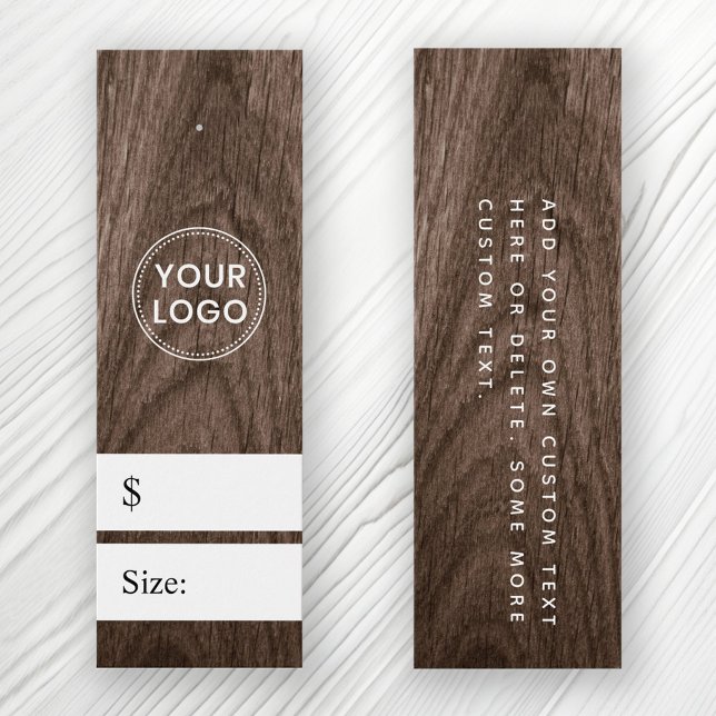 Etiqueta de precio de grano de madera marrón (Subido por el creador)