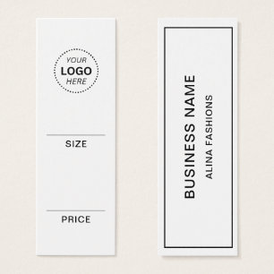 Etiqueta de precio de logotipo de negocio de ropa