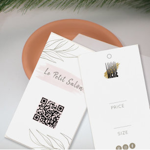 Etiqueta de precio de ropa con código QR de logoti