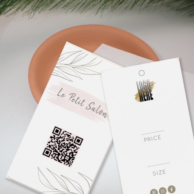 Etiqueta de precio de ropa con código QR de logoti (Subido por el creador)