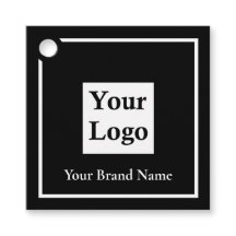 Etiqueta de precio de ropa con logotipo personaliz