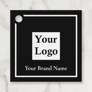 Etiqueta de precio de ropa con logotipo personaliz