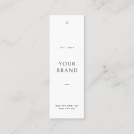 Etiqueta de precio de ropa minimalista