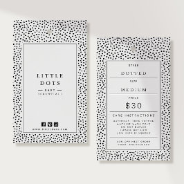 Etiqueta de Precio de Ropa para Bebé con Lunares N