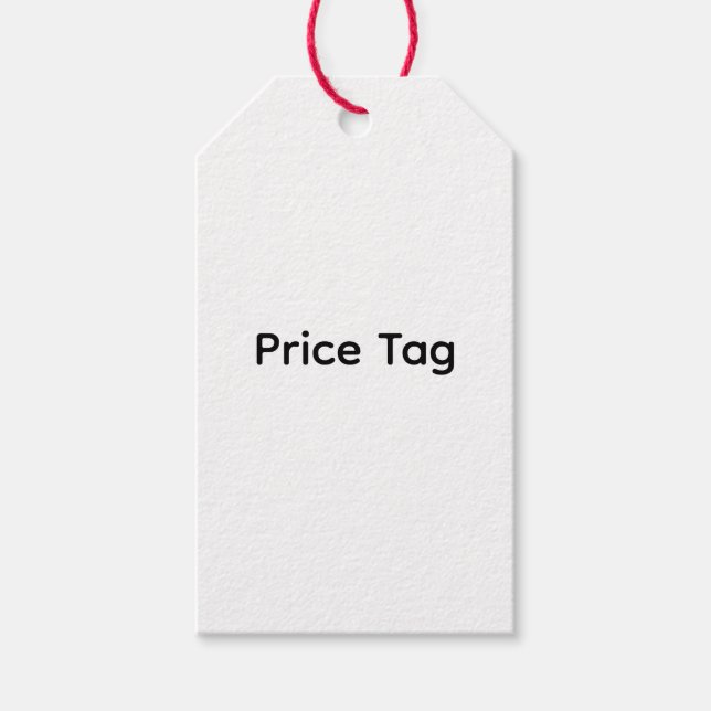Etiqueta de precio de texto personalizado (Anverso)