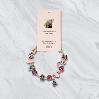 Etiqueta de precio de visualización de pulsera de 