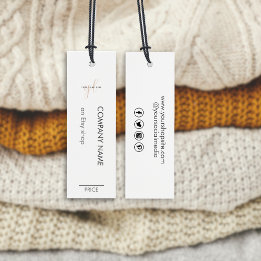 Etiqueta de precio del logotipo de negocios Minima