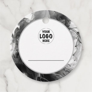Etiqueta de precio gótico con logotipo Smokey