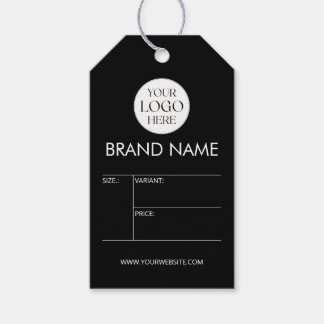 Etiqueta de precio minimalista moderna con logotip