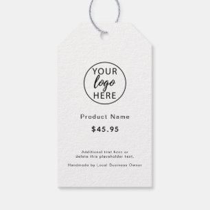 Etiqueta de precio personalizada simple logotipo d