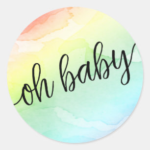 Etiqueta de preferencia de sellado de arcoiris Bab