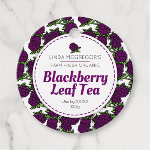 Etiqueta de producto agrícola personalizado de té