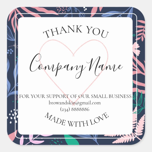 Etiqueta de producto botánico tropical audaz (Anverso)