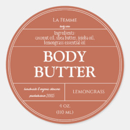 Etiqueta de producto cosmético de óxido de cobre y