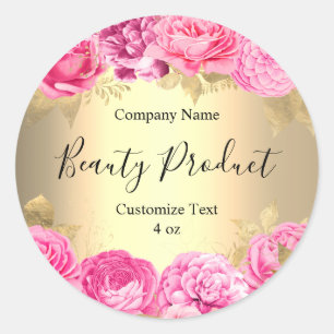 Etiqueta de producto cosmético de Spa de Belleza F