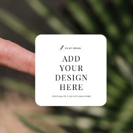 Etiqueta de producto cuadrado de impresión de Pega