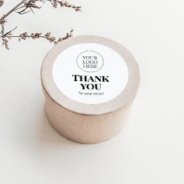 Etiqueta de Producto de Agradecimiento Minimal Clá