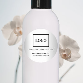Etiqueta de producto de belleza con logotipo Minim