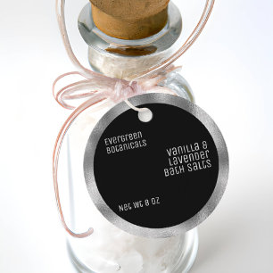 Etiqueta de producto de belleza minimalista de col