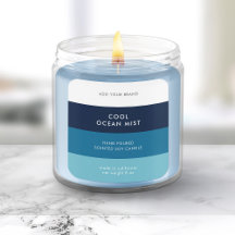 Etiqueta de producto de bloques de color modernos 