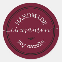 Etiqueta de producto de borde negro manuscrita roj