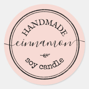 Etiqueta de producto de borde negro manuscrita ros