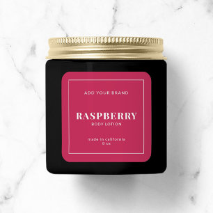 Etiqueta de producto de color modificable de borde