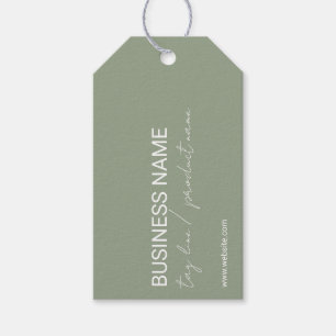 ETIQUETA DE PRODUCTO DE ELEGANTE EMPRESA VERDE