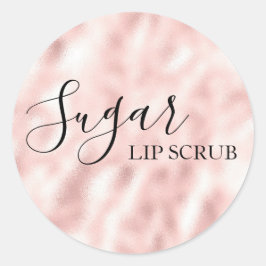 Etiqueta de Producto de Exfoliante de Labios de Az