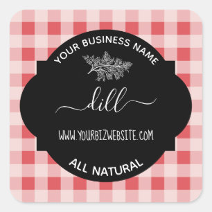 Etiqueta de producto de hierba y jarra de especias