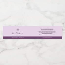 Etiqueta de producto de ingredientes de contraste 