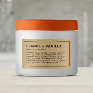 Etiqueta de producto de ingredientes de Kraft de b