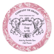 Etiqueta de producto de jabón artesanal de color d