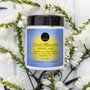 Etiqueta de producto de jabón cosmético de mantequ
