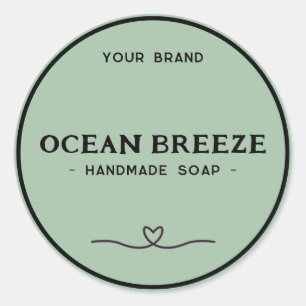 Etiqueta de producto de Jabón Hecho a Mano Minimal