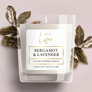 Etiqueta de producto de la barra de velas Logotipo