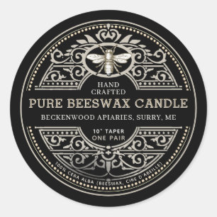 Etiqueta de producto de la bebida Heraldic Candle
