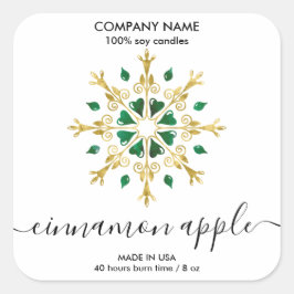 Etiqueta de producto de la etiqueta de la vela de 