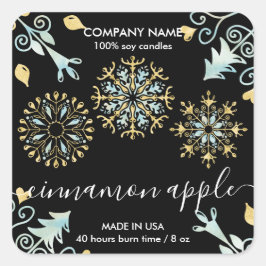 Etiqueta de producto de la etiqueta de la vela de 