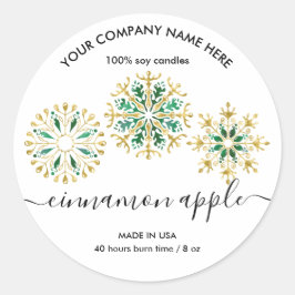 Etiqueta de producto de la etiqueta de la vela de 