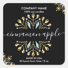 Etiqueta de producto de la etiqueta de la vela de 