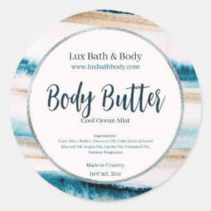 Etiqueta de producto de la Moda de plata neutra az