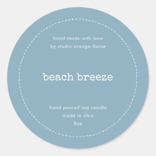 Etiqueta de producto de la técnica de la Vela de b